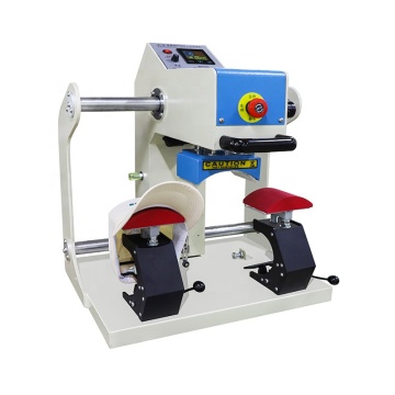 Digital DIY Hat Double Stations Sublimation Pneumatic Heat Press Machine 220V&110V