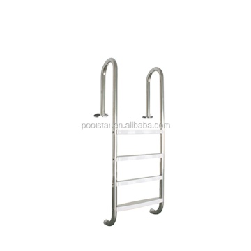 4-Step D42mm/157cm Stainless Steel Pool Ladder with Plastic Steps & Bracket for Above-Ground Pools: Your Pool Access Solution