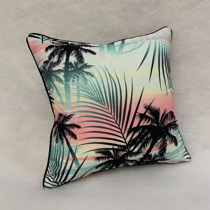 Beach Bounty Tropical Throw Pillow