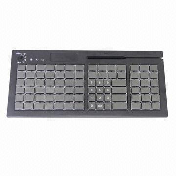 Programmable POS Keyboard with 3 Tracks Magnetic Stripe Card Reading and 84 Membrane Keys