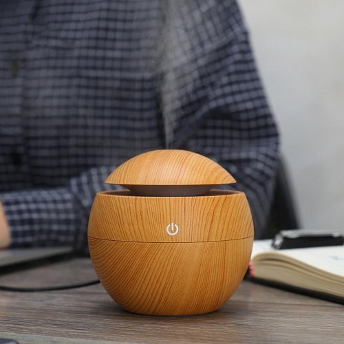 130ml LED Aroma Ultrasonic Humidifier USB Oil Diffuser