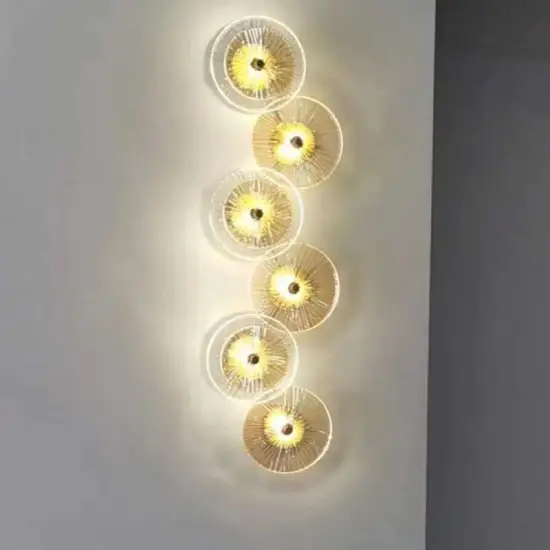 Wholesale Luxury Crystal Glass Lamp Shades for Bedroom, Living Room, and TV Background - Wall Lamps & Headboards