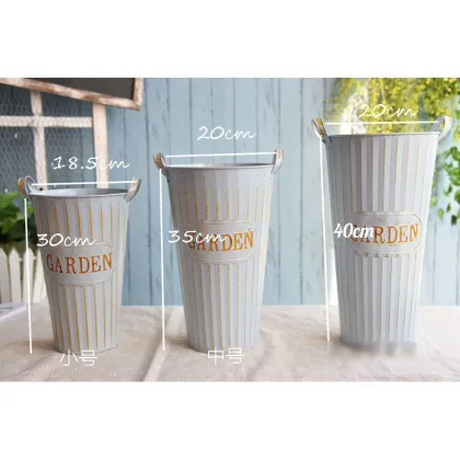 Bucket flower vase pot dry flower decorative factory
