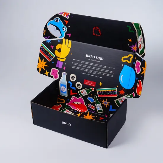 Custom Logo Printed Hard Foldable Corrugated Packaging Boxes for Shoes and Clothing