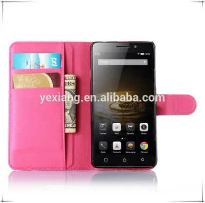 Wholesale Flip Cover Case For Lenovo Vibe P1M, Wallet PU Leather Case For Lenovo Vibe P1M