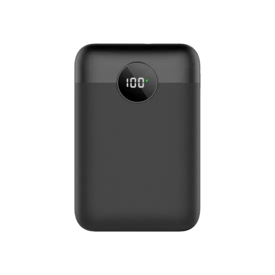 Portable 10000mAh Power Bank with LED Display and Fast Charging