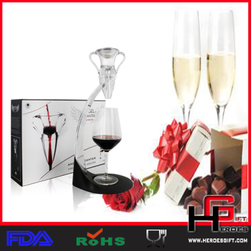 High qualiy plastic deluxe Wine Aerator Set wine decanters