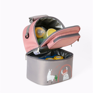 Comprehensive Baby Care Essentials: Cartoon Mother Baby Package Insurance including Warm Bag, Cooler, Storage, and Diaper Bag