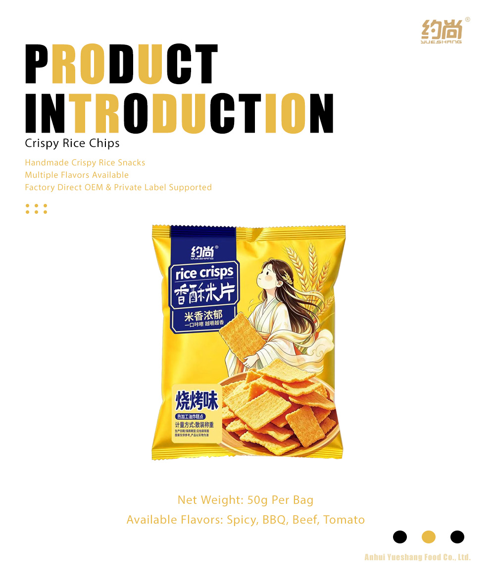 Crispy Rice Crackers Barbecue Flavor Sold by Weight-x