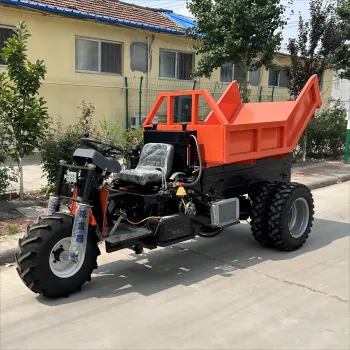 Palm Oil Transporter: Four-Wheel Articulated Diesel Engine Tractor