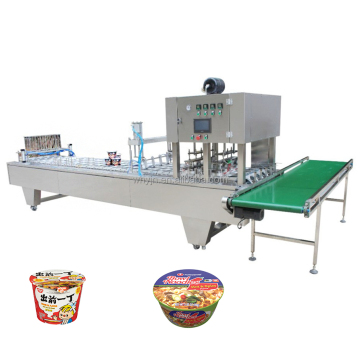 Automatic Paper Bowl and Cup Noodles Sealing and Packing Machine