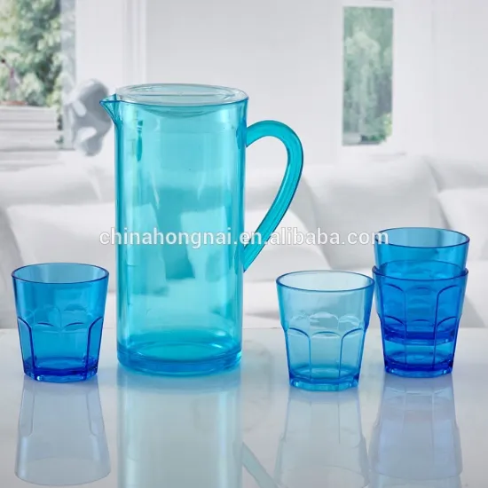 1.8L acrylic plastic tin water pitcher