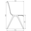 HM-593 Foshan hemmy aluminum alloy school chair