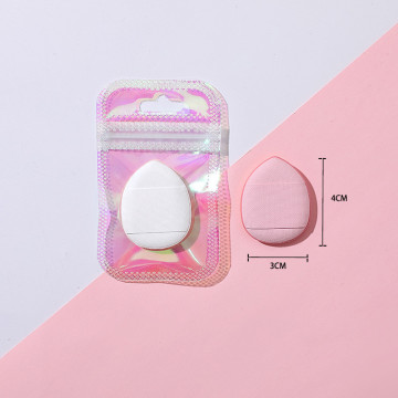 Glitter Bag Mini Parmak Puf - Lateks Olmayan Sünger Hava Yastık Tozu Allık Uygulayıcı