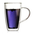 Hot Selling Double Walled Glass Mugs for Tea and Coffee Set of 2