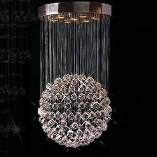 Modern hanging crystal lampadario for decoration