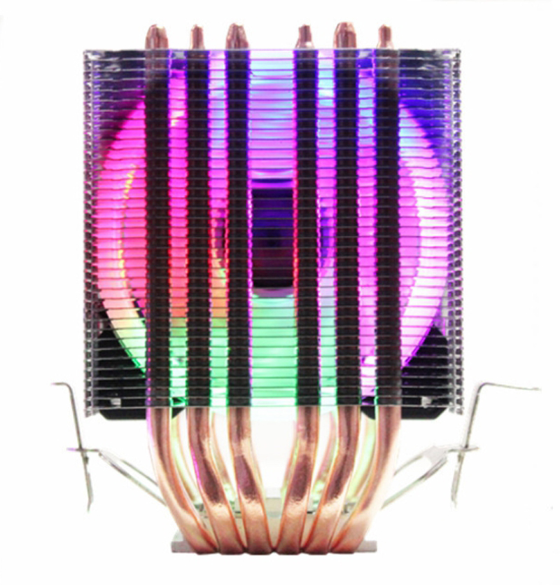 LANSHUO AMD Intel CPU Processor Cooling Cooler Radiator heat sink LED Fan Processor Cooling Fans 775 1155 1150 1366 AM4 AM3 FM2