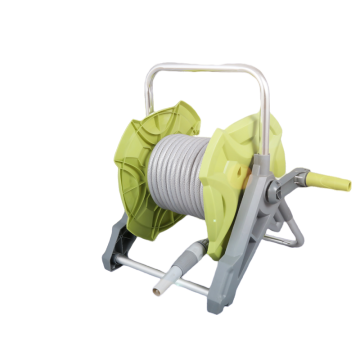 Garden Hose Reel Cart1/2 "10-30m, การก่อสร้างอลูมิเนียม, แสง, การขนส่งที่สะดวกและการจัดเก็บท่อป้องกันการบิด
