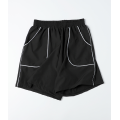 Damen Sport-Shorts aus gewebtem Stoff mit elastischer Taille