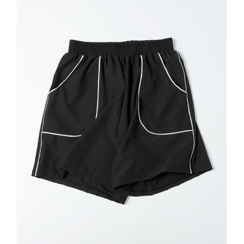 Damen Sport-Shorts aus gewebtem Stoff mit elastischer Taille