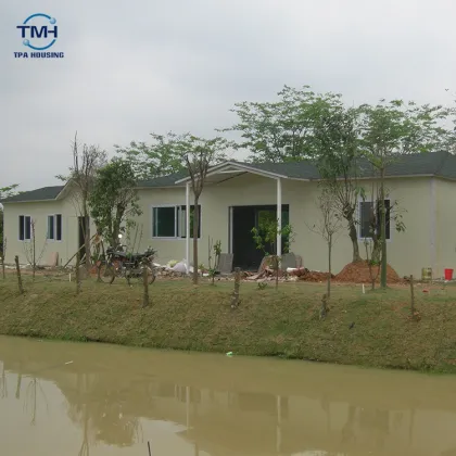Ready made prefab beauty cottage beach cottage house modular resort villa