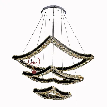 crystal modern new design hotel led light chandelier