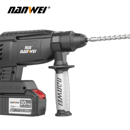 NANWEI Power Hammer Drills 21V Cordless Electric Brushless Rotary Hammer Machine
