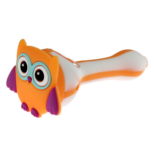 Silicone Owl Smoking Pipe Water Tobacco Pipes