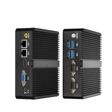 Mini PC klasy przemysłowej: Sharerdp Niestandardowy Celeron J4125 z interfejsem RS485, 8 GB USB, architektura x86, projekt bez fanów, pamięć DDR4, 2 porty Ethernet i więcej
