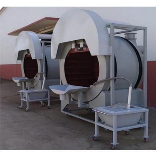 Drum sand spraying machine