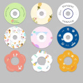 Ice cream paper holder decorated with flowers