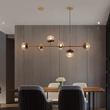 Creative Glass Chandeliers and Pendant Lights for Living Room and Dining Area