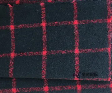 Check 80% Wool 20% Nylon Blend Fabric