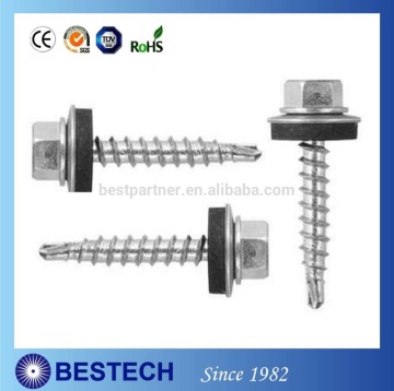 Hex Washer Head, Self Starting Roof Screw with EPDM Washer Seal