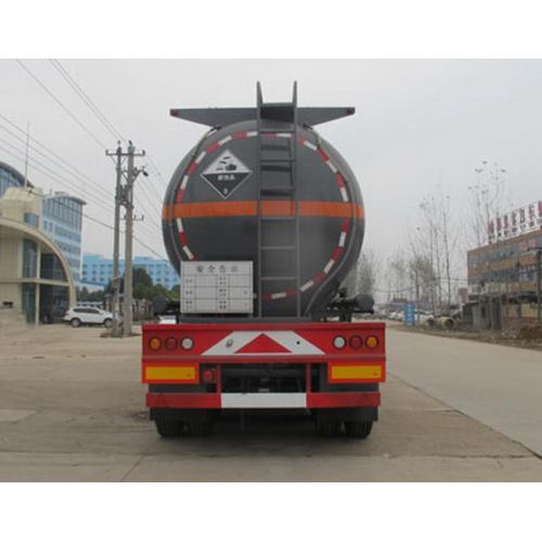 11m Tri-trục Corrosive Hàng hóa Vận tải Tank Semi-trailer