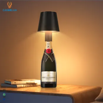 Rechargeable Wireless Wine Bottle Lamp for Restaurant and Home Tables