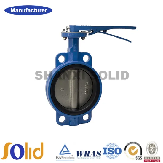 6 inch wafer exhaust butterfly valve dn200 manufacturers