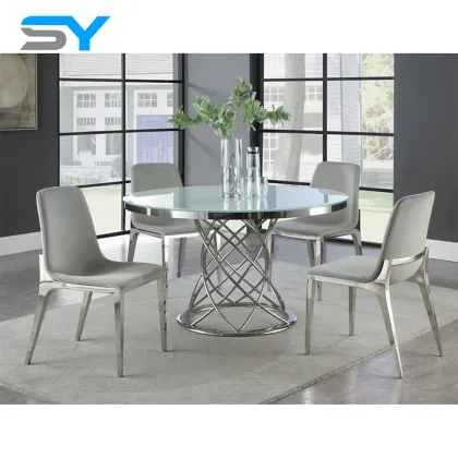 Elegant Metal Leg Dining Chairs for Home Furnishing