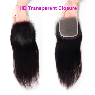 Hot Seller Cuticle Aligned Brazilian Hair Transparent Lace Closure Lace Frontal Transparent 13x4