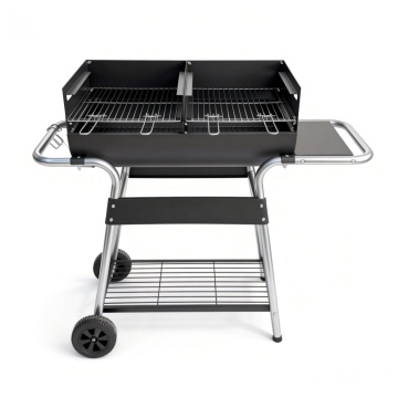 Dapur Arang Mudah Alih Mempunyai 4 Gril Boleh Laras