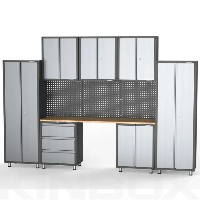 Kinbox 11PCS Garage Storage Cabinet with Door