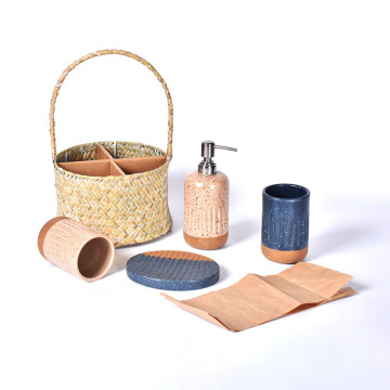 Набор керамических принадлежностей для ванной из 4 предметов Amazon