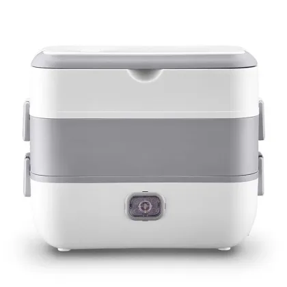 Stainless Steel Electric Heating Thermos Lunch Box - 2L Multifunctional Thermal Container