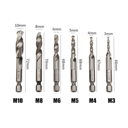 HSS Combination Drill and Taps Set for Drilling