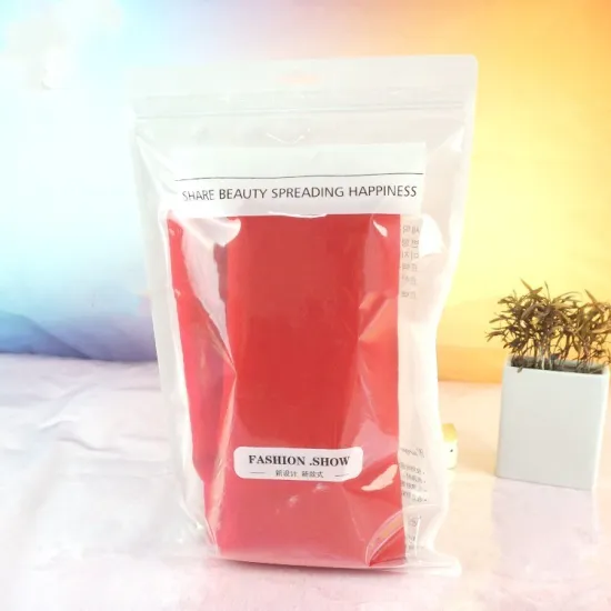 matt plastic bag for socks packaging/cloth packaging/underwear pack clear plastic zipper pouch