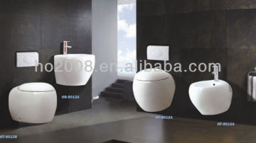 Wall Hung Bathroom Ceramic Sanitary Ware Suit