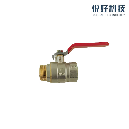 Valvola a sfera in ottone filettata con guarnizione in PTFE