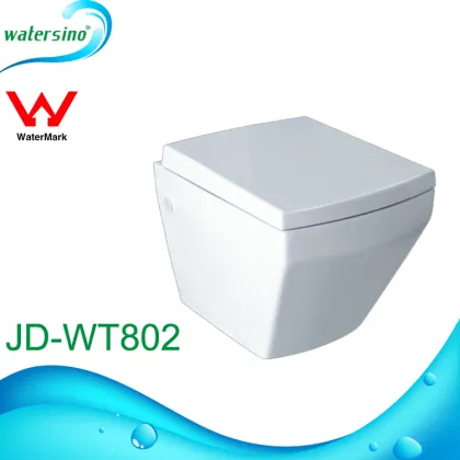 JD-WT802 Square toilet wall hang Australia watermark certified toilet