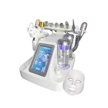Beauty 7 Color LED Facial Mask Photon Light Skin Rejuvenation Facial Skin Care LED Light Mask with Neck