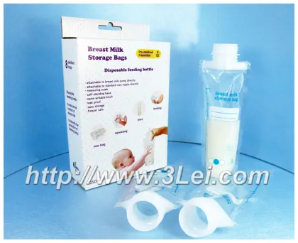 Gamma ray sterilized milk storage bag